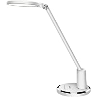 Lámpara Escritorio LED-JUKSTG 5 Modos 10 Niveles de Brillo Lámpara de Oficina-Regulable Control Tácti Protege a Ojos…